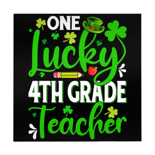 Saint Patrick'S Day One Lucky 4Th Grade Teacher Mahjong Mats