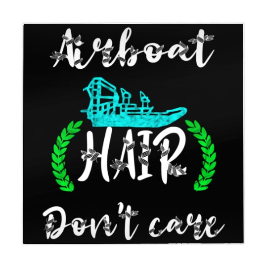 Airboat Hair Don'T Care Swamp Hydroplane Fanboat Mahjong Mats