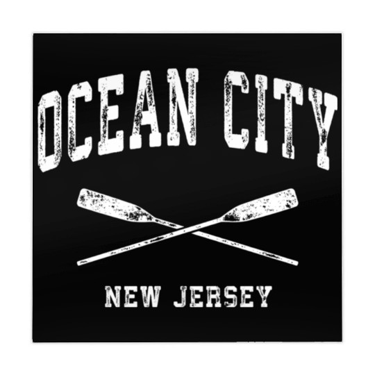 Ocean City New Jersey Nautical Crossed Oars Mahjong Mats