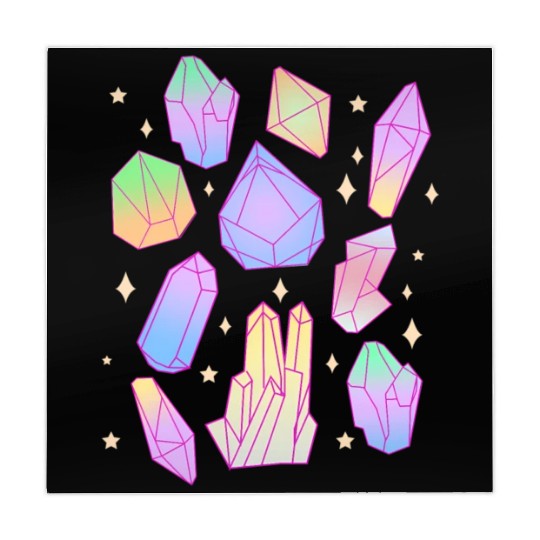 Pastel Goth Magical Crystal Waterfall Kawaii Goth Mahjong Mats