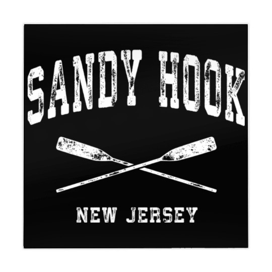 Sandy Hook New Jersey Nautical Crossed Oars Mahjong Mats