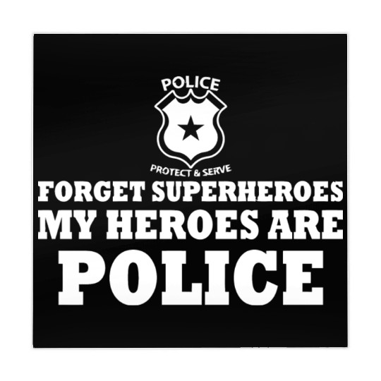 Forget Superheroes My Heroes Are Police Mahjong Mats