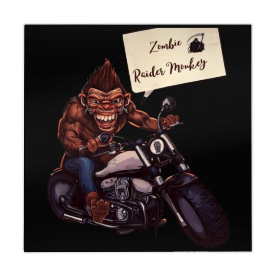 zombie Raider Monkey Mahjong Mats