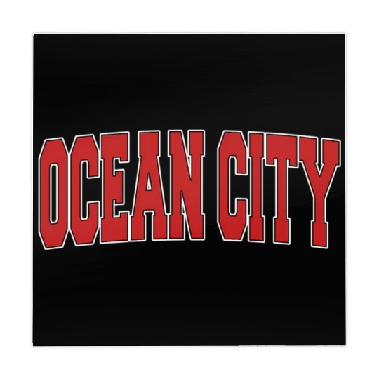 Ocean City Nj New Jersey Varsity Style Usa Sports Mahjong Mats