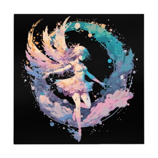 Watercolor Fairy Painting Fairycore Pastel Goth Bu Mahjong Mats