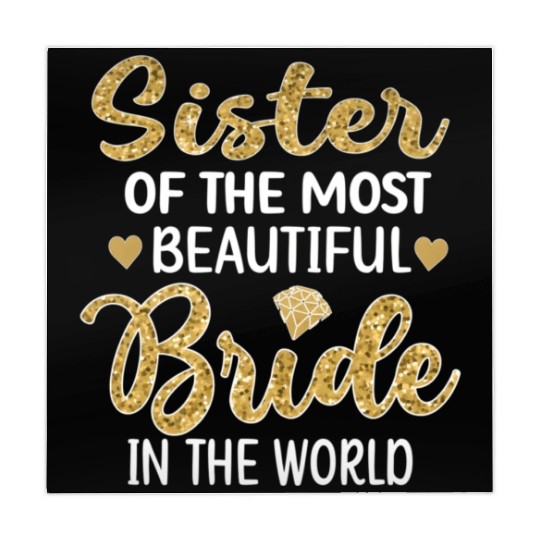 Sister Of The Most Beautiful Bride Bridal Shower Mahjong Mats
