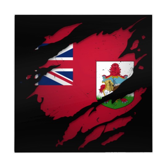 Proud Bermudians Torn Ripped Bermuda Flag Mahjong Mats