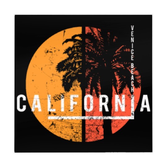 Venice Beach California Cool Palm Tree Native Mahjong Mats