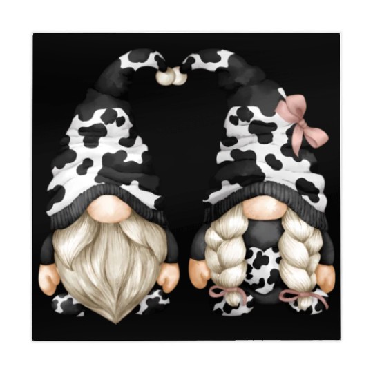 Black And White Cow Print For Farmer With Farm Mahjong Mats