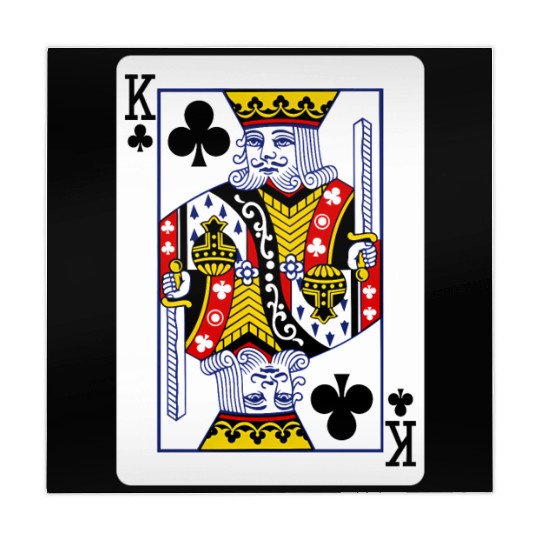 King Of Clubs Playing Card Mahjong Mats