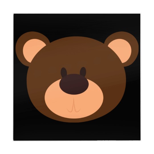 Brown Face Teddy Bear Lover Mahjong Mats