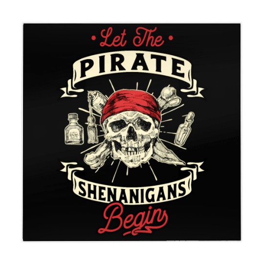Let The Pirate Shenanigans Begin - Crossbones Mahjong Mats
