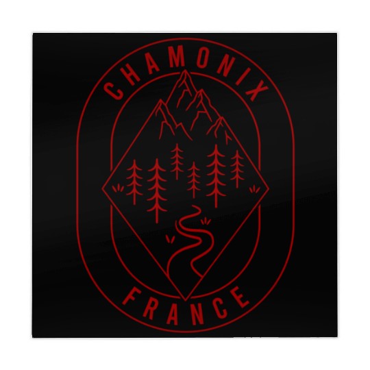Chamonix Mountains France Hiking Outdoors Minimal Mahjong Mats