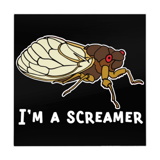 Cicada Song Funny Cicada Invasion I m A Screamer Mahjong Mats