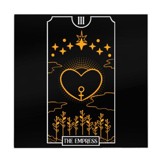 Empress Black Tarot Card Occultism Devil Gothic Mahjong Mats