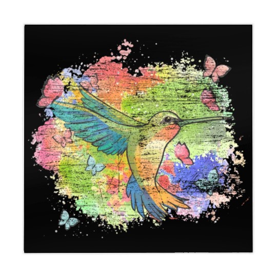 Beautiful Bird Animal Colorful Hummingbird Mahjong Mats