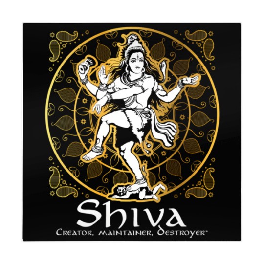 Shiva 'Creator Maintainer Destroyer' Hindu Gods Mahjong Mats