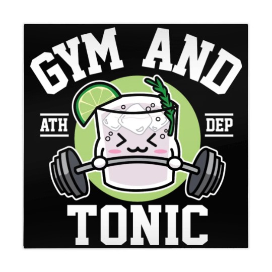 Gym And Tonic Cute Drink And Workout Mahjong Mats