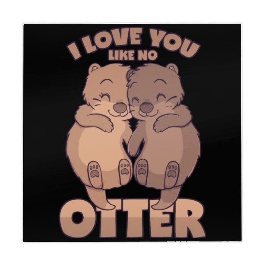 Otter Love Pun I Love You Like No Otter Mahjong Mats