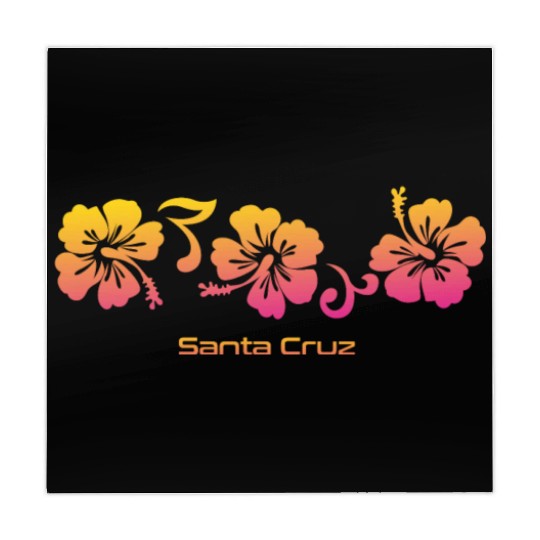 Santa Cruz California Hibiscus Souvenir Vacation Mahjong Mats