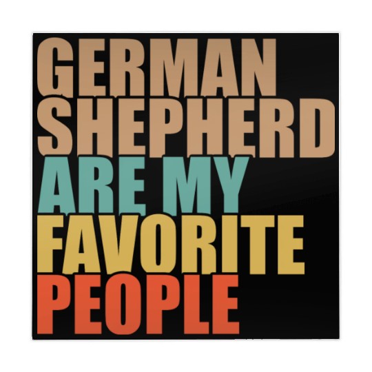 German Shepherd Are My Favorite People Dog Lover Mahjong Mats