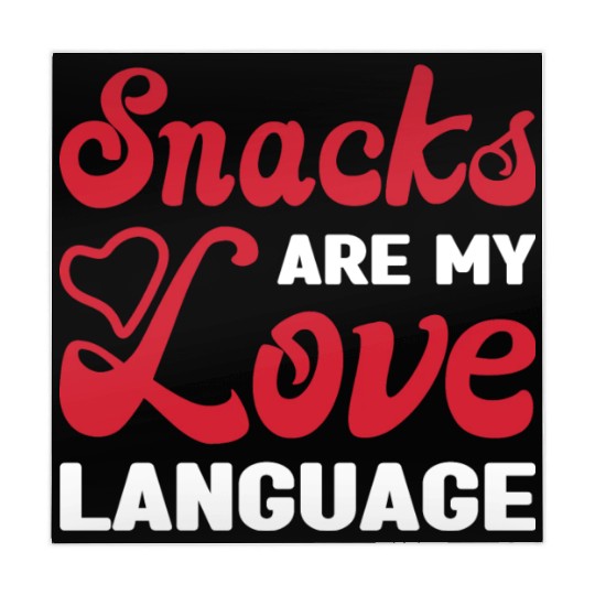 Snacks are my Love Language Funny Snack Lovers Mahjong Mats