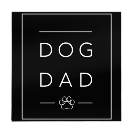 Rescue Dog Dad Dog Paw Print Mahjong Mats