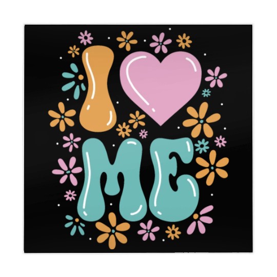 I Love Me Balloon Heart Decor Flower Floral Mahjong Mats