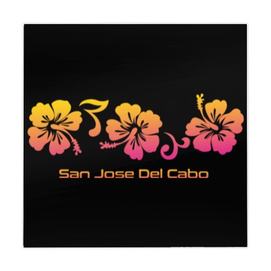 San Jose Del Cabo Mexico Hibiscus Souvenir Mahjong Mats