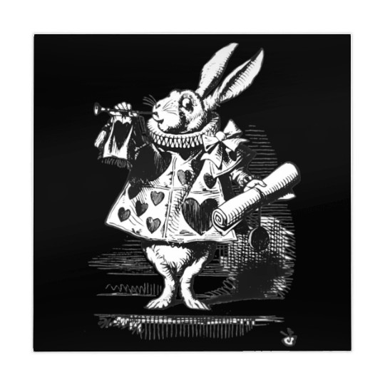 Easter Bunny Alice-In-Wonderland White Rabbit Mahjong Mats