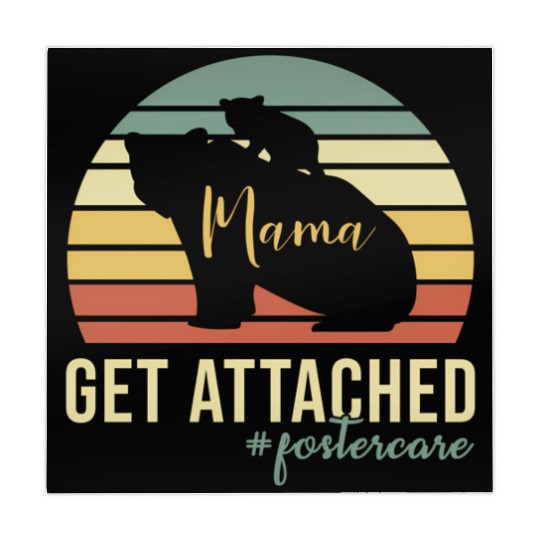 Get Attached Foster Care Mom Mama Bear Cub Mahjong Mats