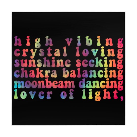 High Vibing Crystal Loving Sunshine Seeking Chakra Mahjong Mats