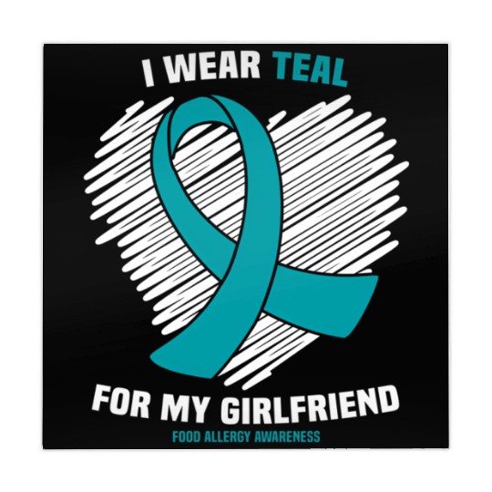 I Wear Teal For My Girlfriend Food Allergy Mahjong Mats