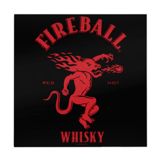 Fireball Whiy Red Hot Burns Like Hell V2 Mahjong Mats