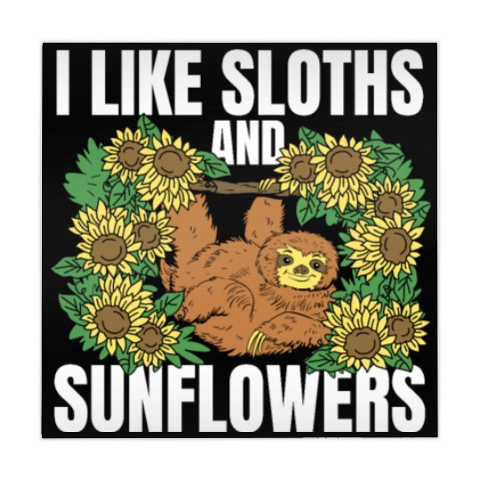 Sloth Flower Sloth Sunflower Mahjong Mats