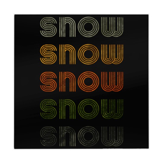 Love Heart Snow Grungevintage Style Black Snow Mahjong Mats