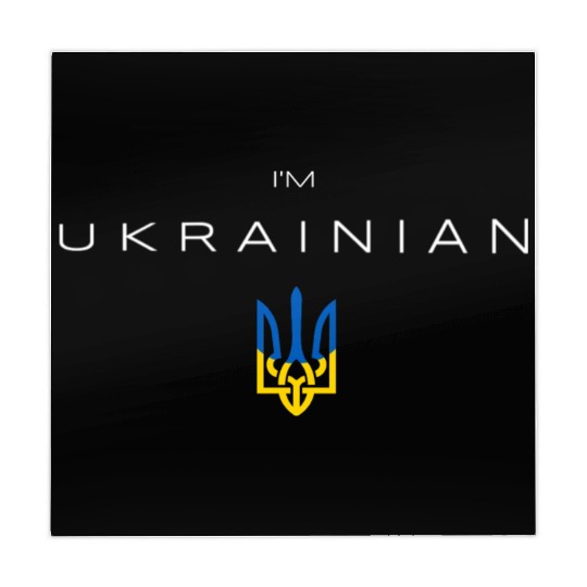 I am Ukrainian - I am from Ukraine Trident Flag Mahjong Mats