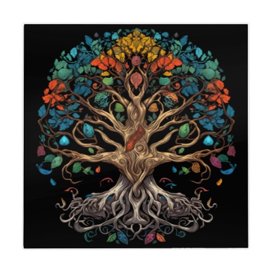 Epic Legendary Viking Tree of Life,Plant Lover Mahjong Mats