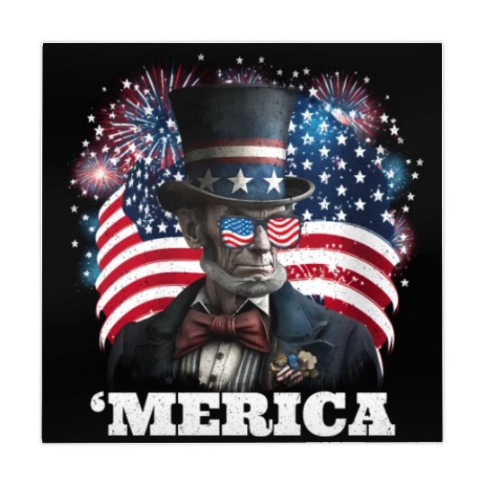 Merica Lincoln Independence Day Party 4th July Mahjong Mats