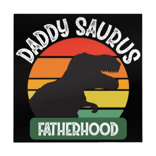 Daddy Saurus Family Father's Day Fatherhood Mahjong Mats