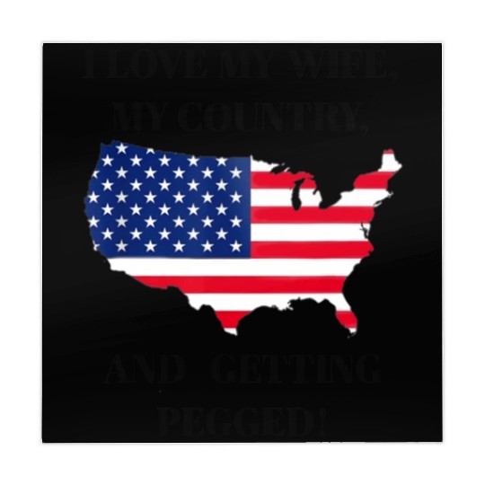 I LOVE MY WIFE, MY COUNTRY, AND GETTING PEGGED Mahjong Mats
