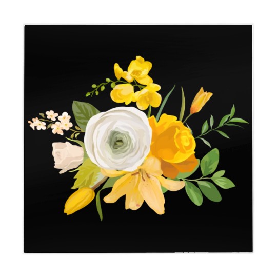 Yellow Flower Mahjong Mats