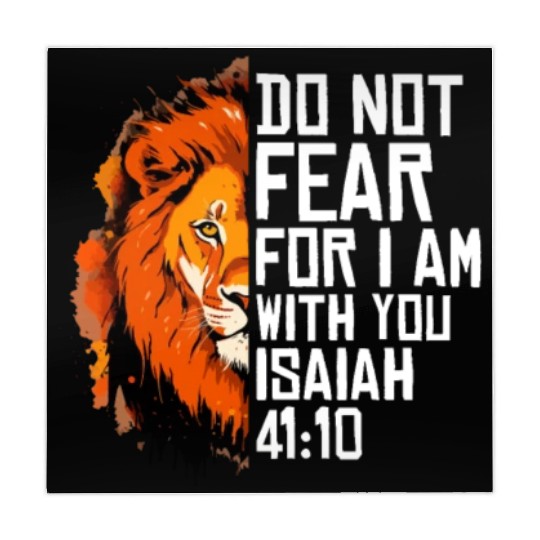 Christian Religious Bible Verse Sayings Lion Fear Mahjong Mats