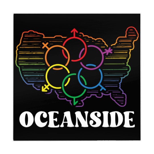 Oceanside Pride Month Pride Flag LGBT Community LG Mahjong Mats