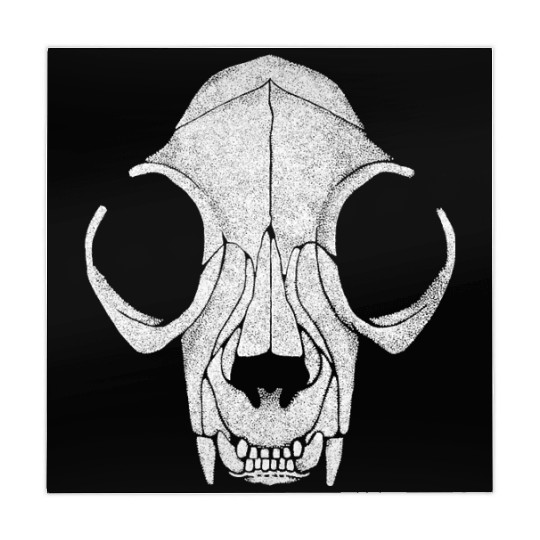 Cat Skull Pointillism Mahjong Mats