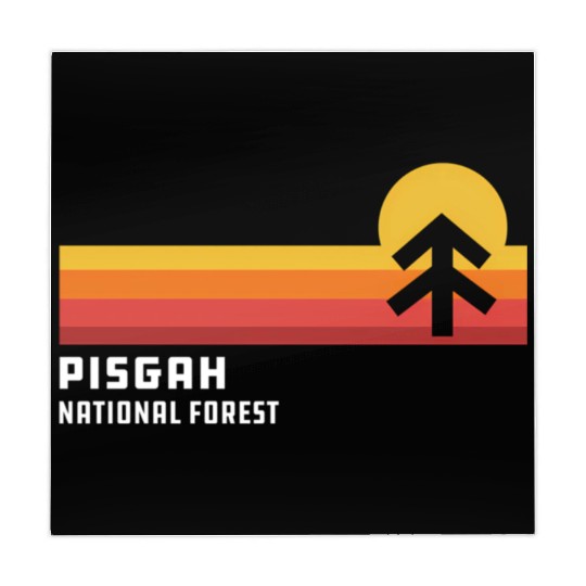 Retro Sunset Pisgah National Forest Asheville Mahjong Mats