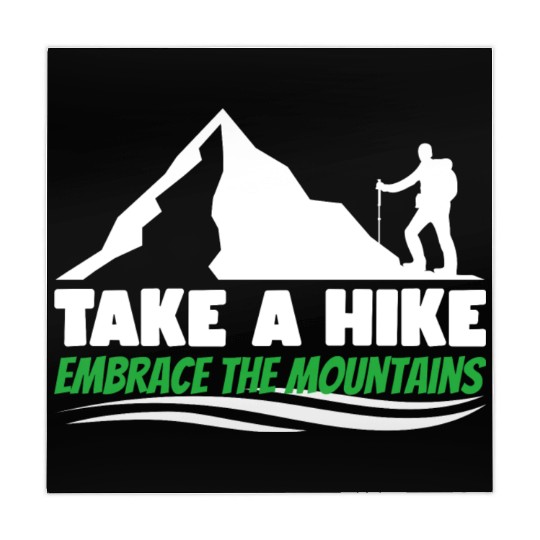 Take a hike embrace the mountains Mountains hiking Mahjong Mats