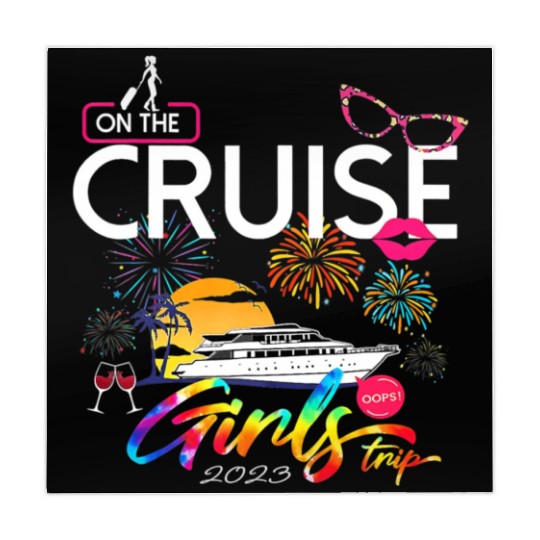 Funny Cruise Girls Trip 2023 Cruising Boat Mahjong Mats