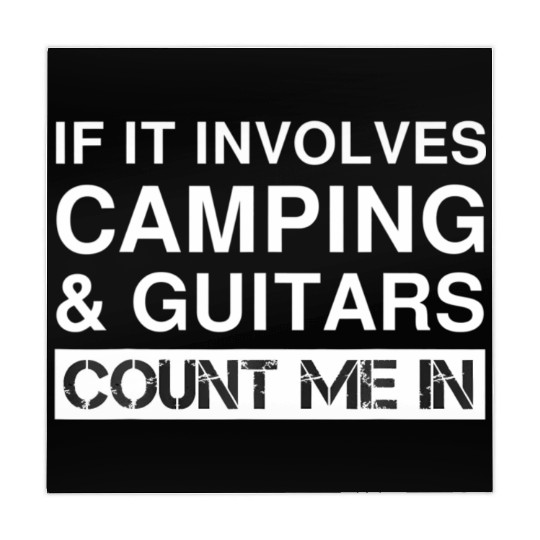 Funny Camping And Guitars RV Outdoor Camper Mahjong Mats