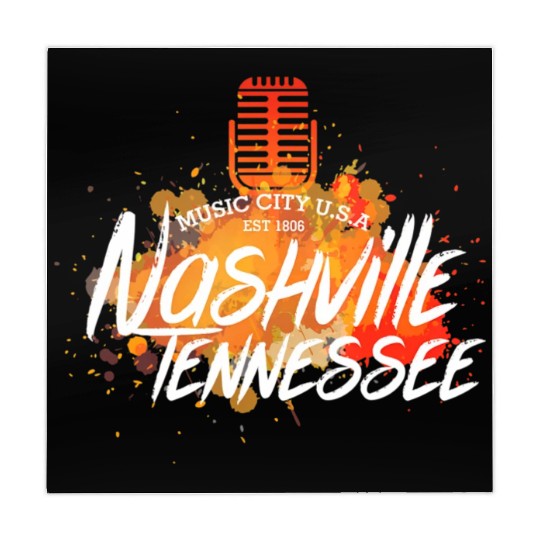 Nashville Country Music City Tennessee Guitar USA Mahjong Mats